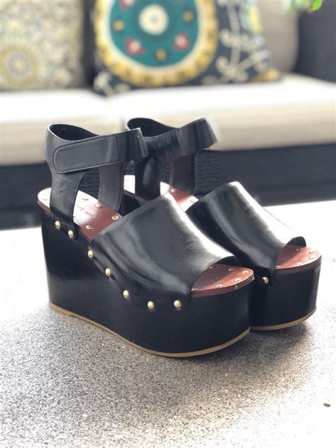 celine denim short|Celine platform sandals.